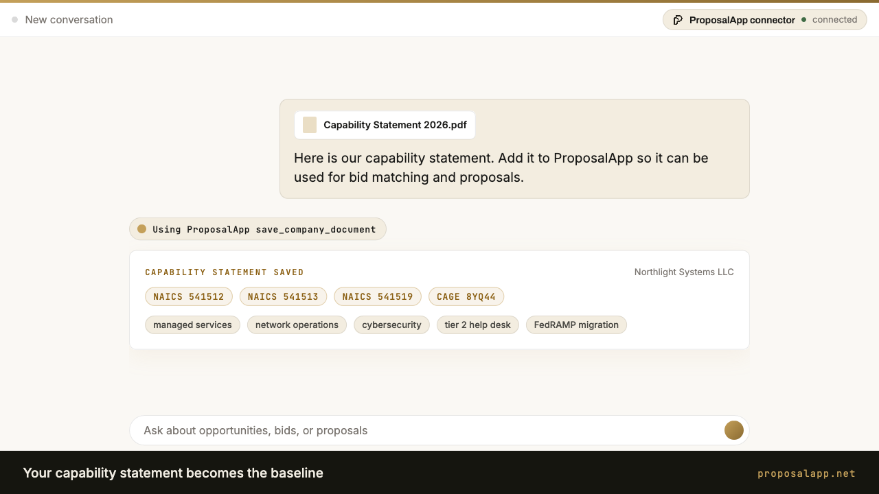 Proposal App screenshot