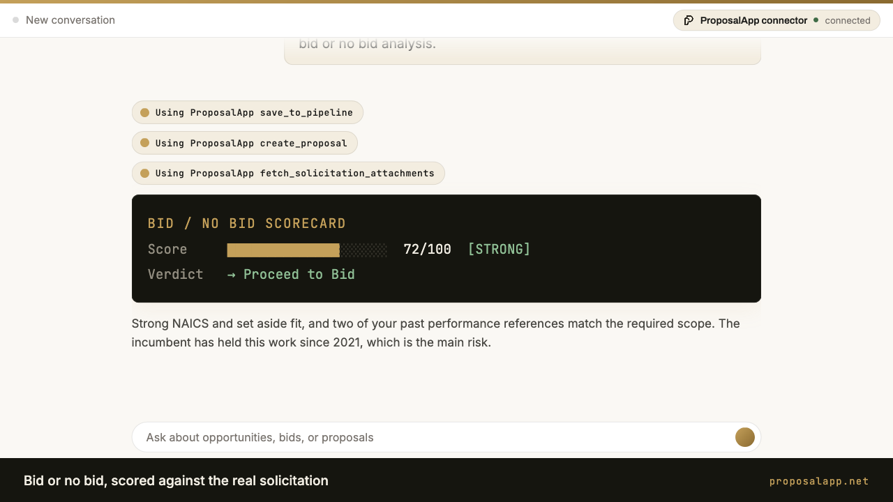 Proposal App screenshot