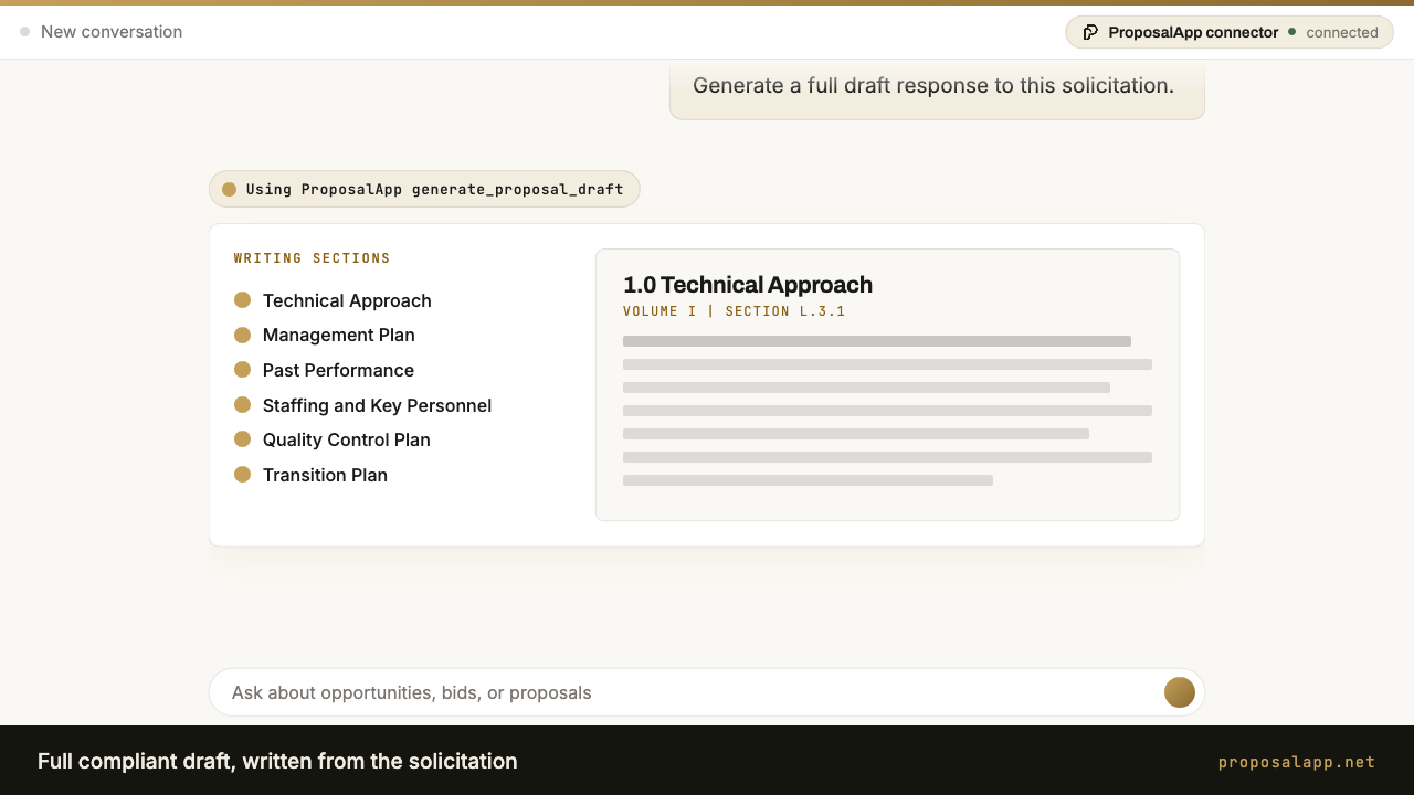 Proposal App screenshot