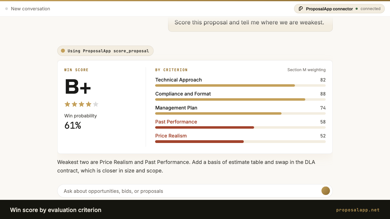 Proposal App screenshot